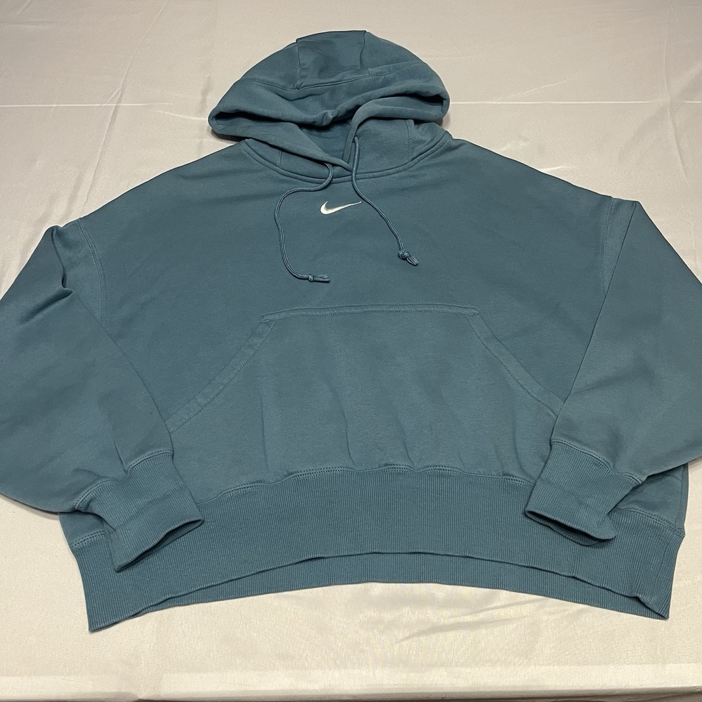 Nike Sportswear Phoenix Fleece Women's Oversized Cropped Pullover Hoodie Size M